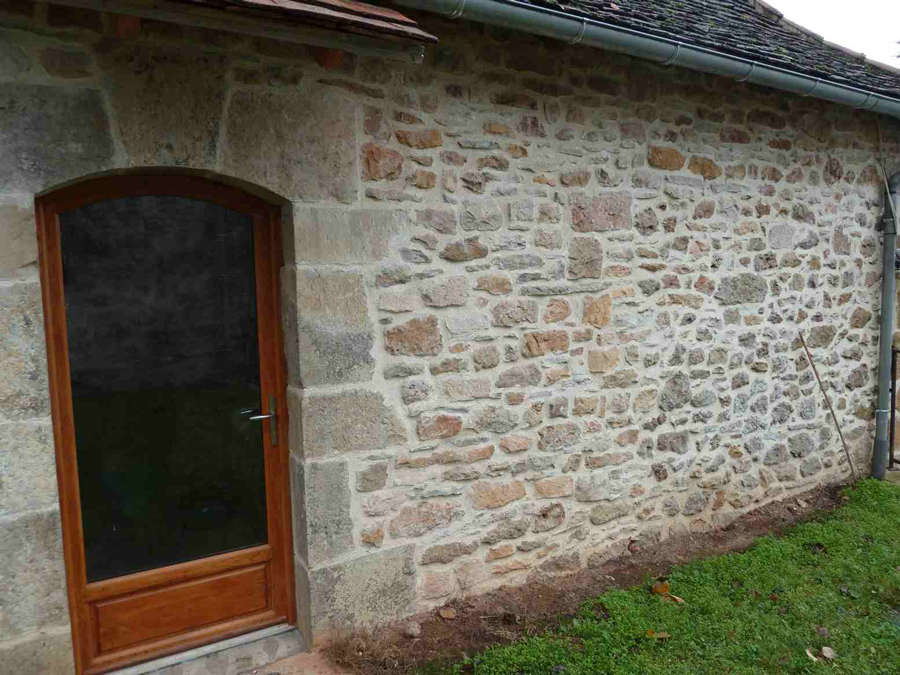Joint à la chaux, façade en pierre Bourg-Saint-Maurice
